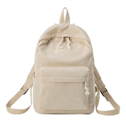 corduroy backpack - beige