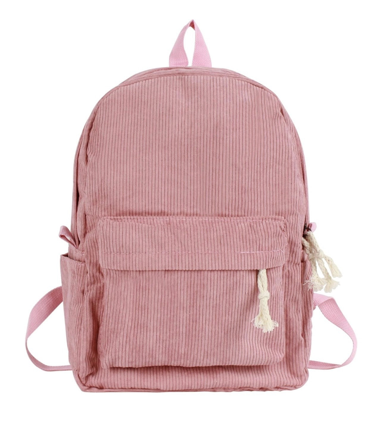 corduroy backpack - pink