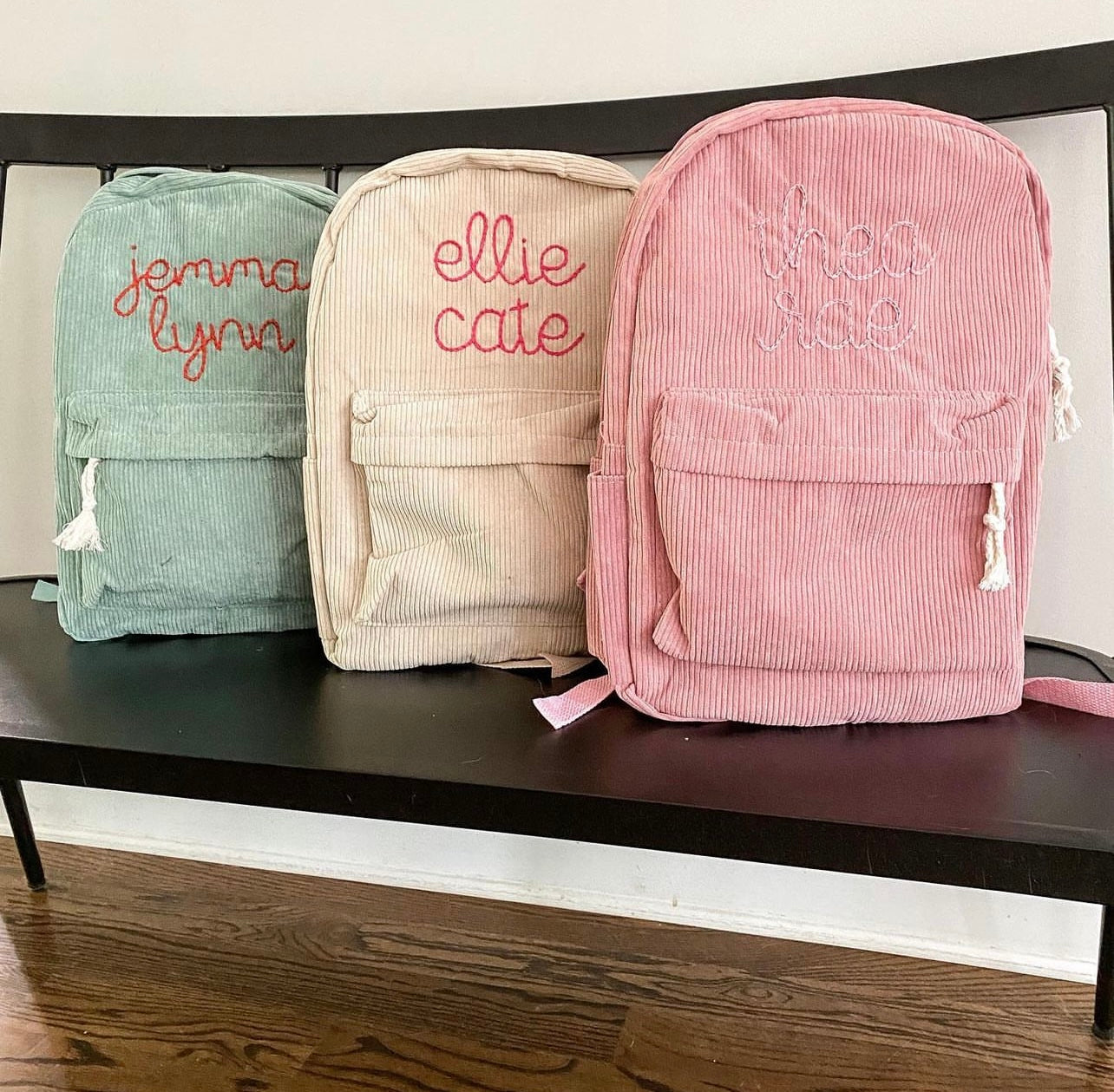 corduroy backpack - pink